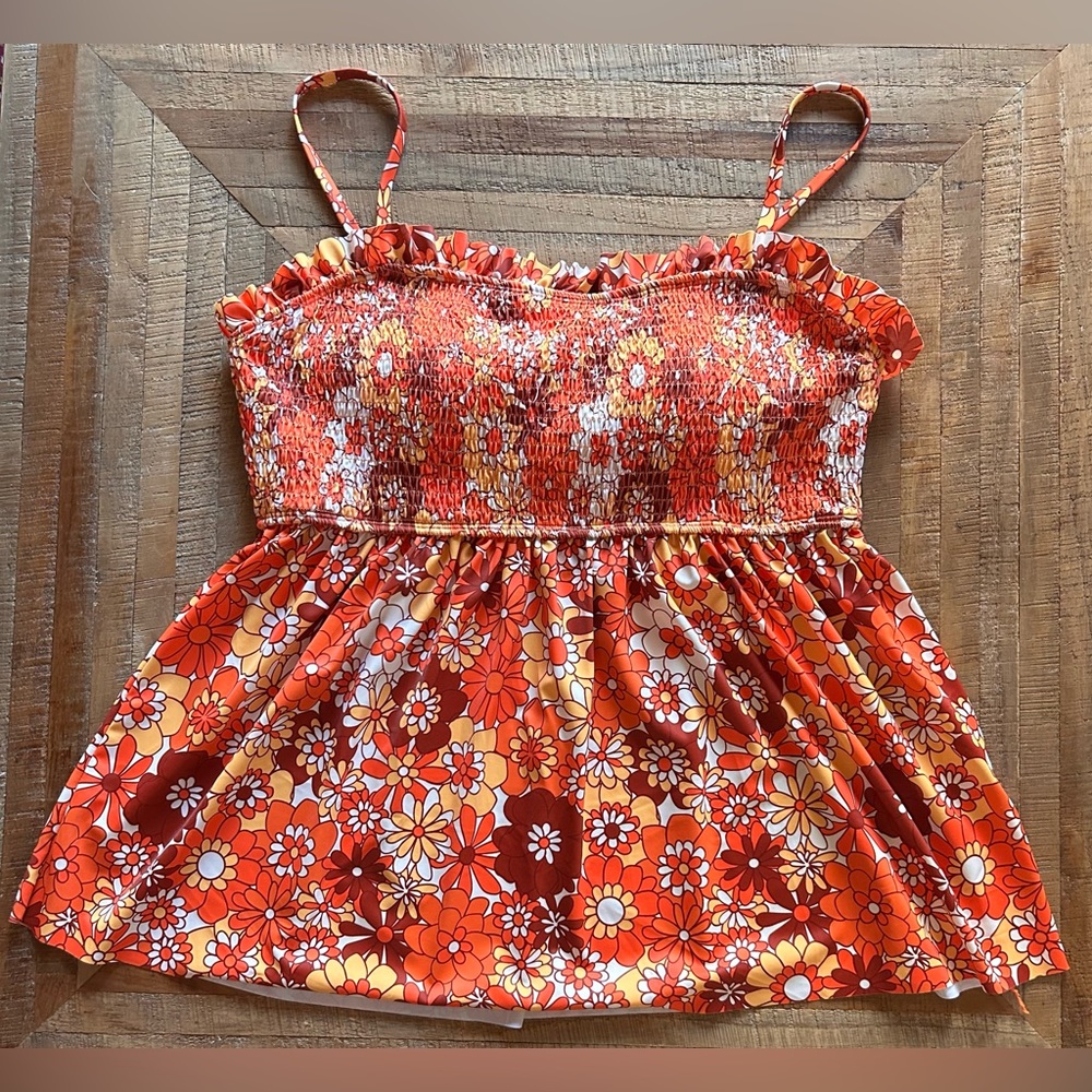 Orange Tankini 2XL. NWOT
